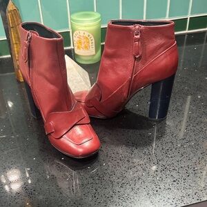 Tory Burch Red Heeled Boots